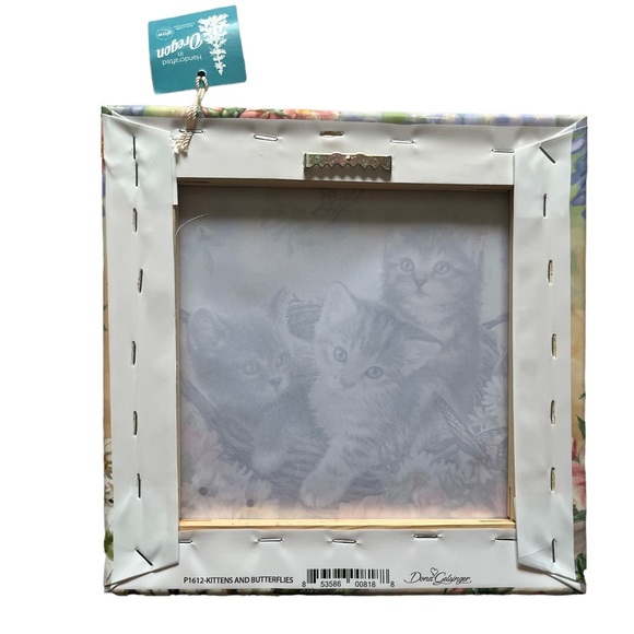 Kittens and butterflies canvas - Picture 2 of 4